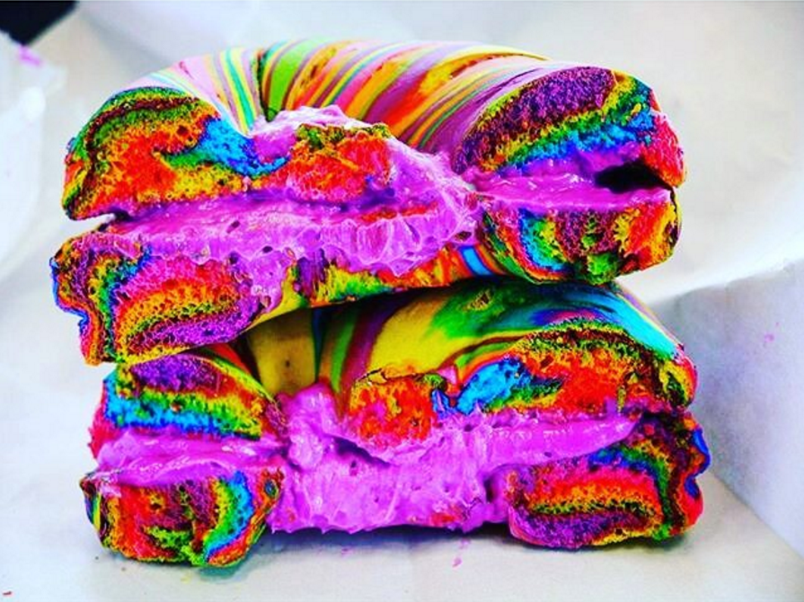 rainbow-colored-bagel